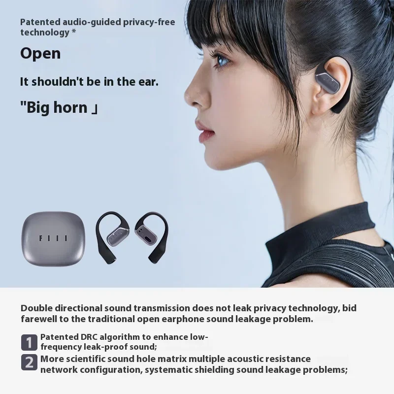 FIIL GS Lite Wireless Bluetooth Earphones Air Bone Conduction Intelligent Noise Reduction IPX5Waterproof Outdoor Sports Earphone