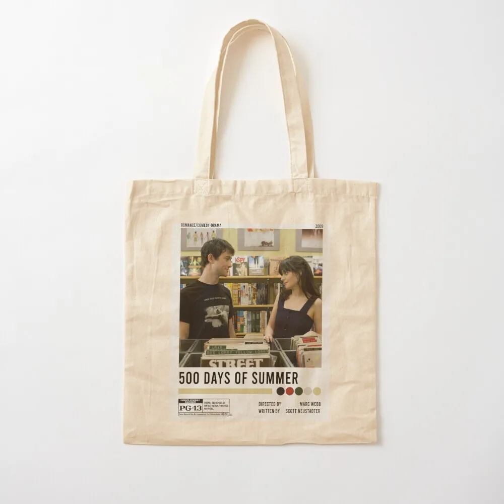 500 Days of Summer Minimalist Poster Tote Bag canvas tote bags women bag sacs de shopping