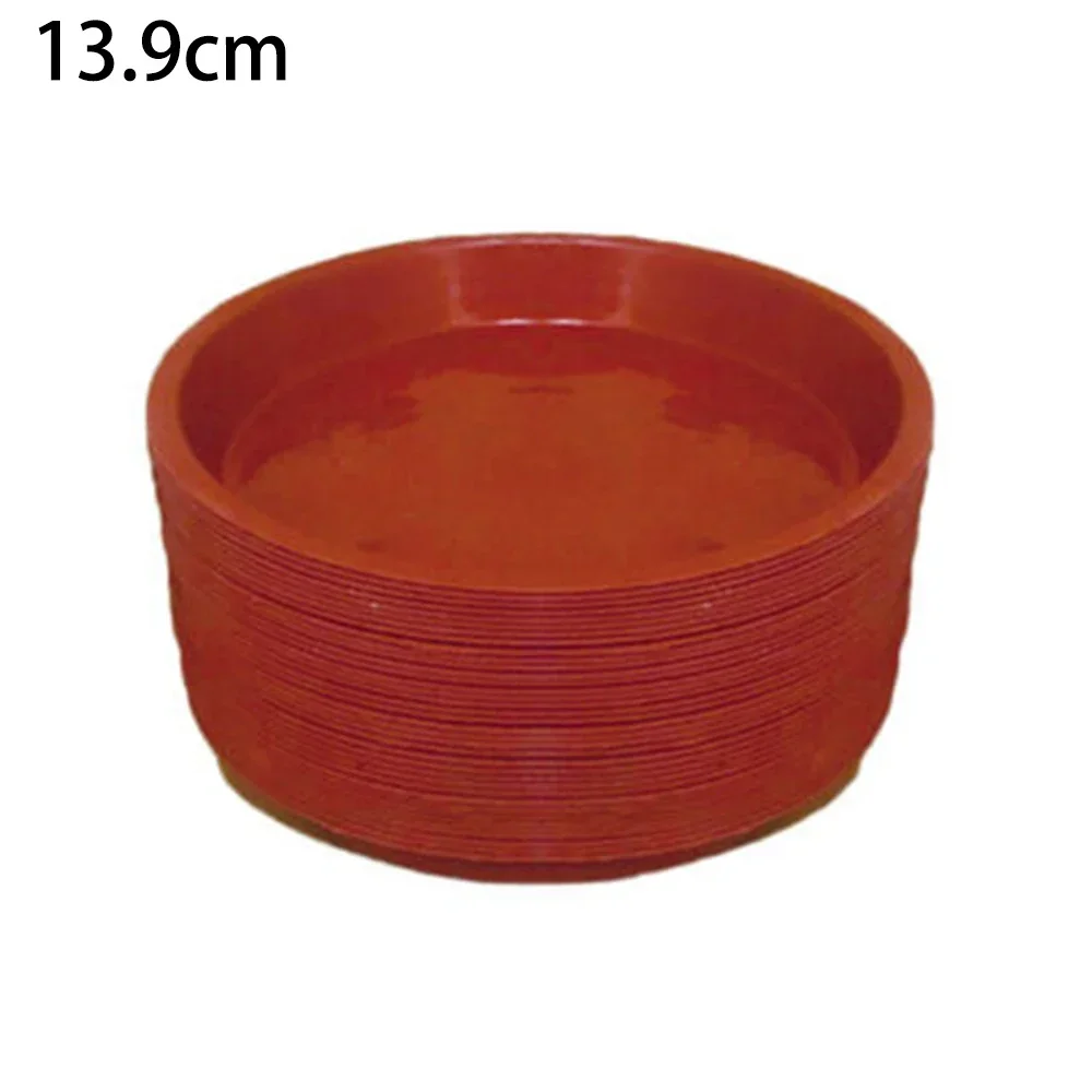 10pcs 13.9/ 17.8/26cm Plastic Potted Plant Pot Tray Plant Saucers Water Tray Base For Indoor Outdoor Home Decoration