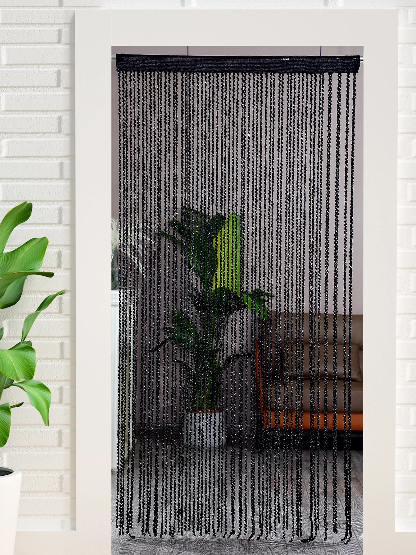 Thread curtain thickened living room entrance partition curtain Wedding door curtain tassel curtain children\'s room decoration