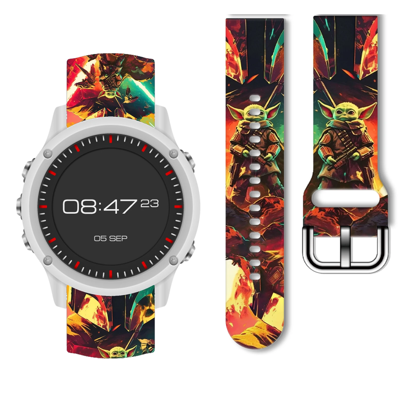 

20mm Yoda Series Strap for Samsung Galaxy Watch 7/6/5/4 40mm 44mm Band Replaceable Bracelet for Xiaomi Huawei Amazfit Watchband