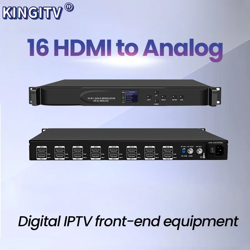 16 in 1 Agile Channel Analog Modulator with PAL B/G NTSC Modulation RF Modulator