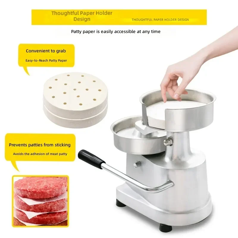 for  Commercial Manual Hamburger Press 100 130 150mm Beef Chicken Meat Patty Maker Round Burger Molding Machine