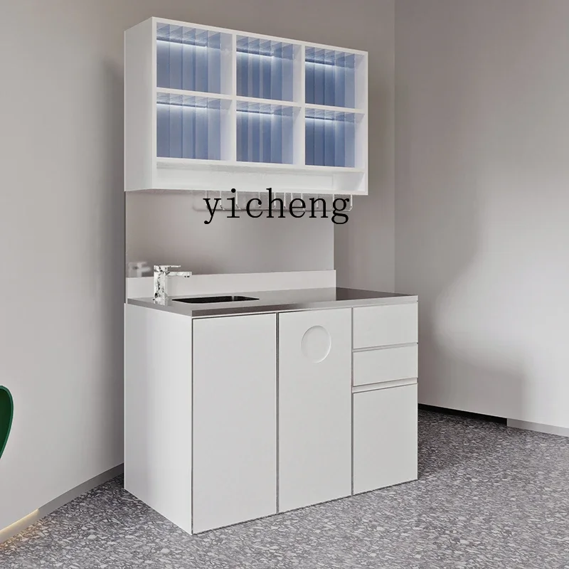Display Rack Hair Salon Dye Storage Rack Hair Salon Stainless Steel Storage Cabinet