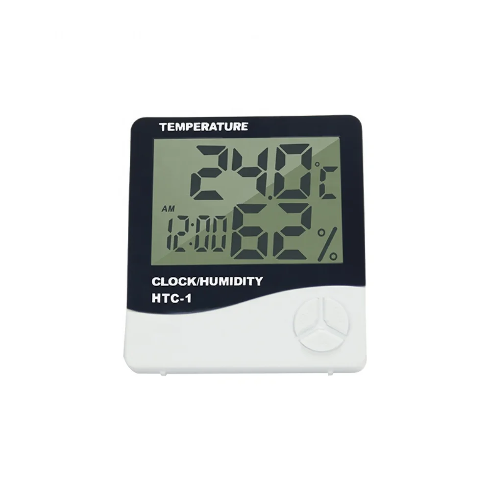 

Creative Household Indoor Digital Thermometer Hygrometer Accurate Room Temperature Gauge Humidity Monitor Square AAA Battery