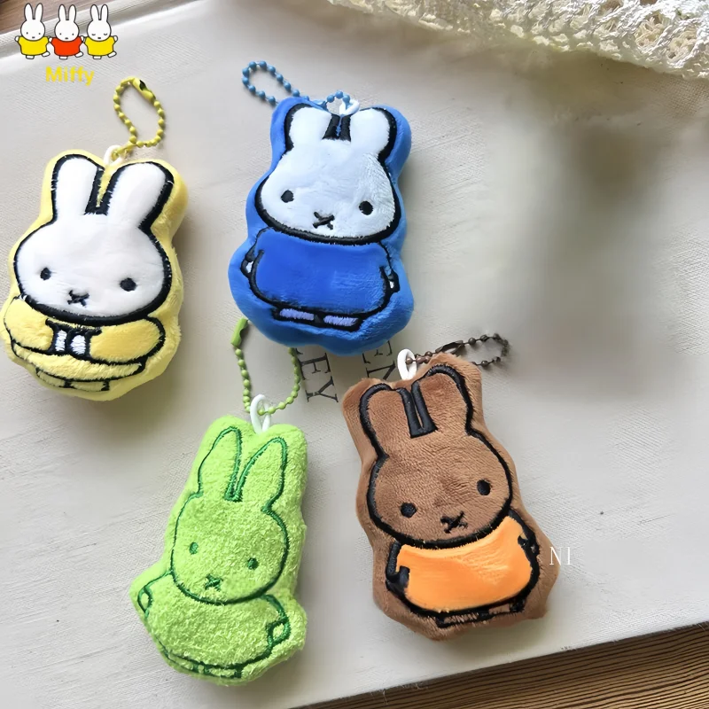 

Милый аниме-брелок с кроликом Миффи, плюшевый, мультяшный, креативный, для рюкзака, DIY, подарок для девочек