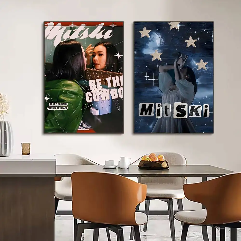 American Pop Singer MITSKI Art Poster HD art sticky wall waterproof home living room bedroom bar aesthetic decoration