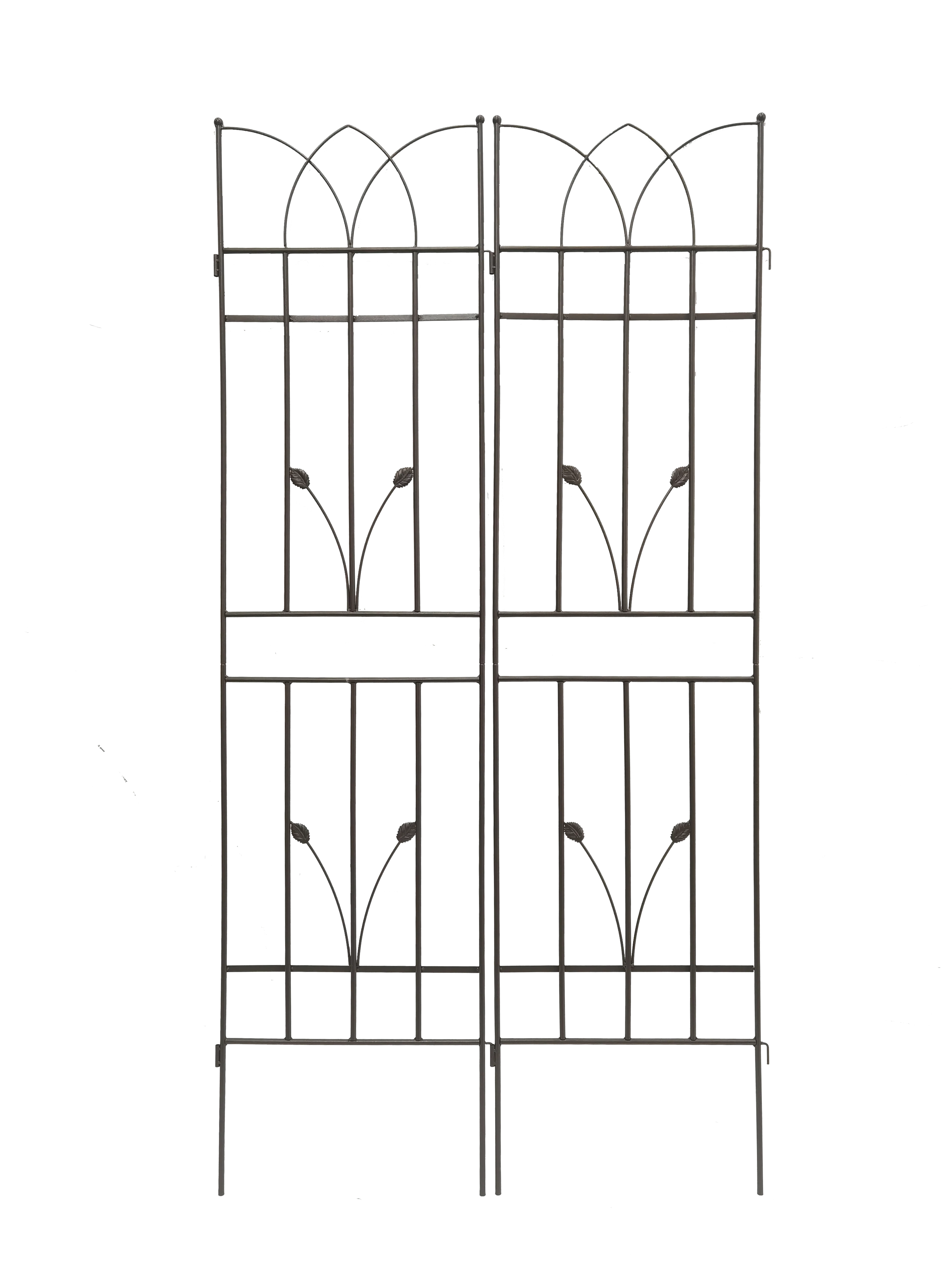 

4 Pack Metal Garden Trellis 71" x 17.7" Rustproof Trellis for Climbing Plants Outdoor Flower Support Brown