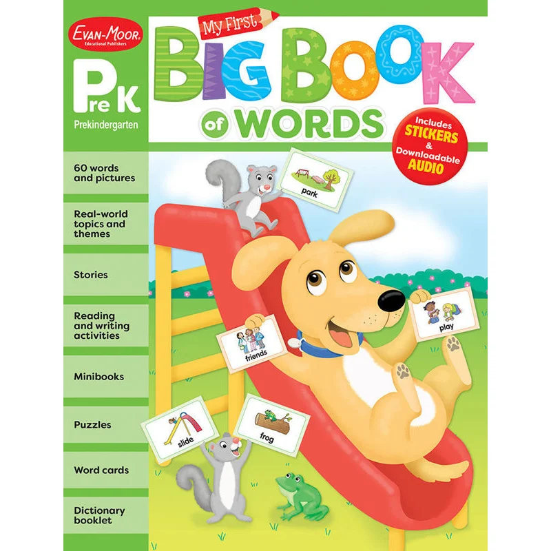 My First Big Book Of Words Grade PreK EvanMoor EvanMoor 9781645142713 Book