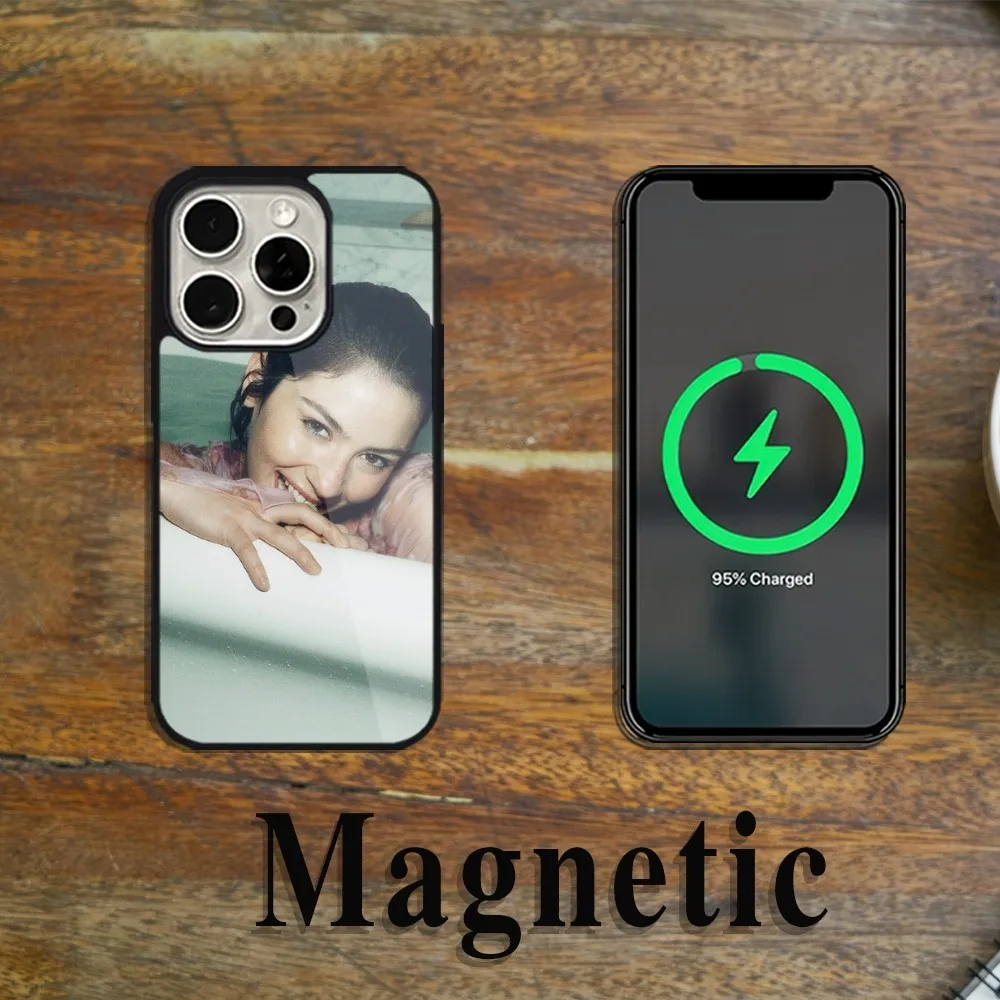 G-Gracie Singer A-Abrams Phone Case Magsafe Magnetic For iPhone 11 12 13 14 15 Pro Max Plus Wireless Charging