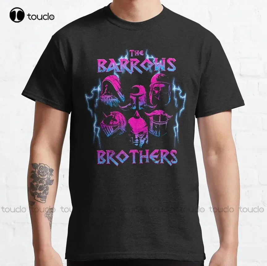 The Barrows Brothers Metal Band! Classic T-Shirt Black Mens Tshirt Custom Aldult Teen Unisex Digital Printing Tee Shirts Xs-5Xl