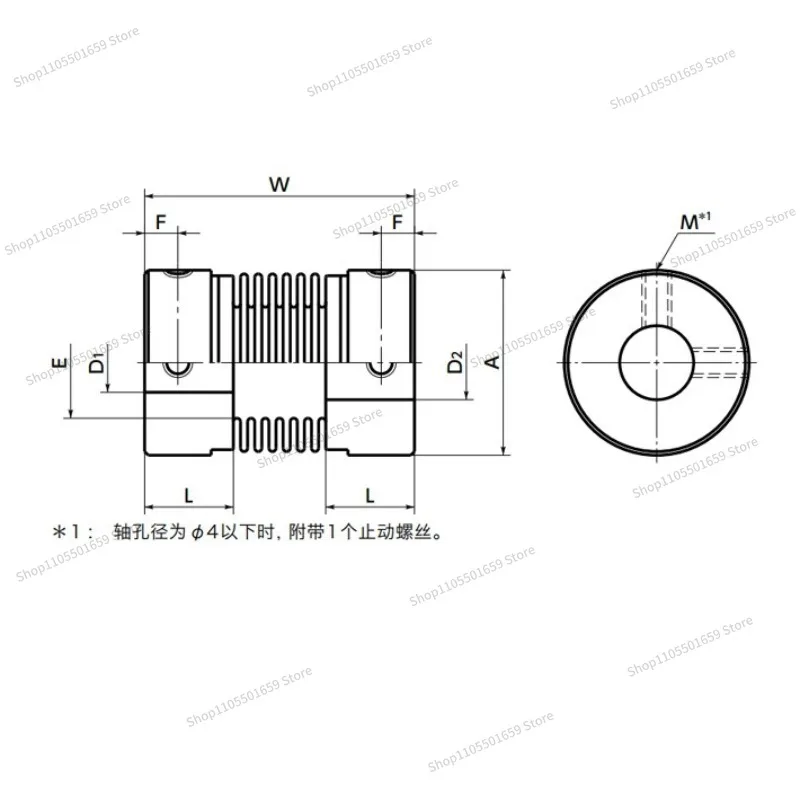 For NBK MFB Bellows Coupling for Encoder Accessories