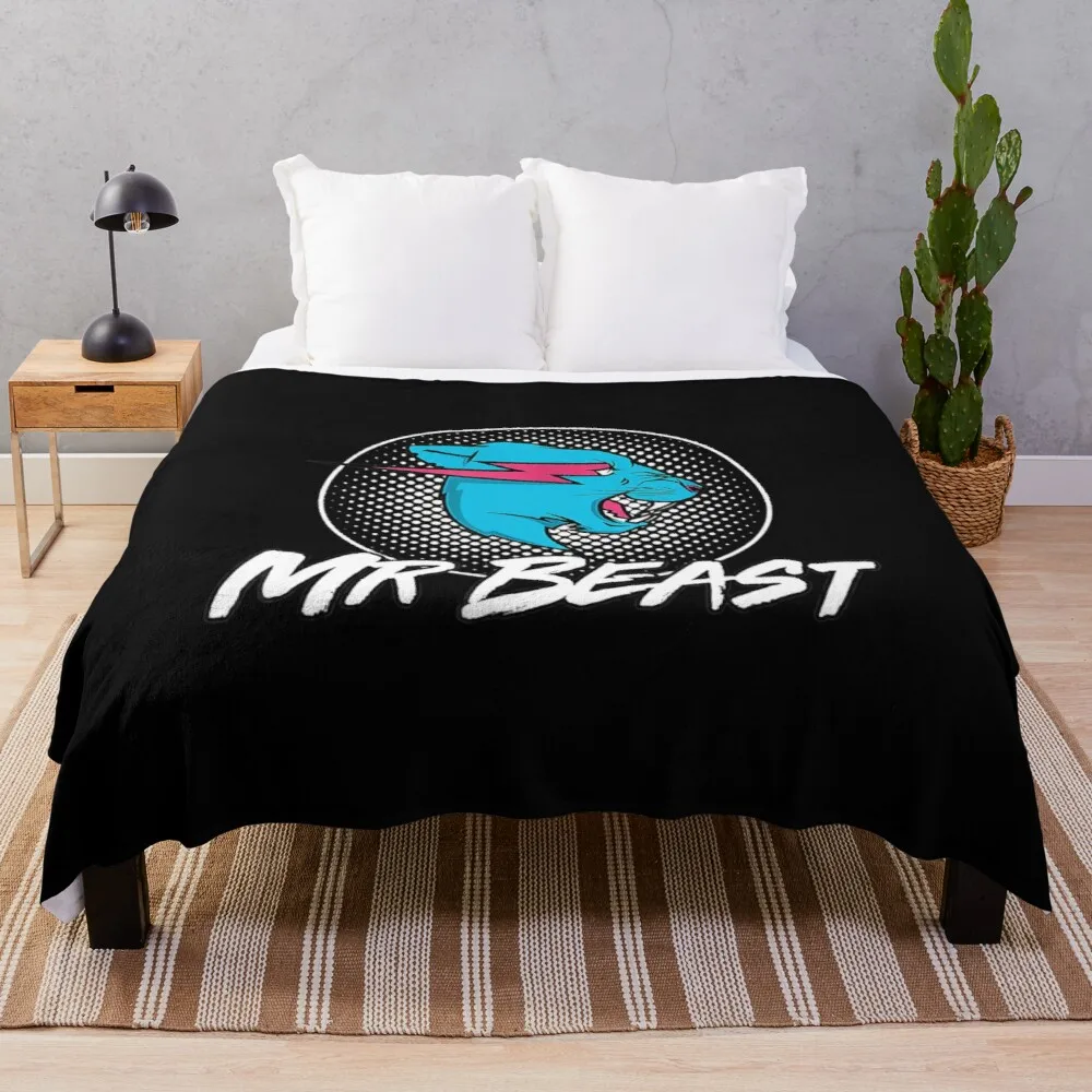 

Funny Mr Game Tee With Gaming Beast Style Throw Blanket hairy blanket Decorative sofa blankets sofa throw blanket