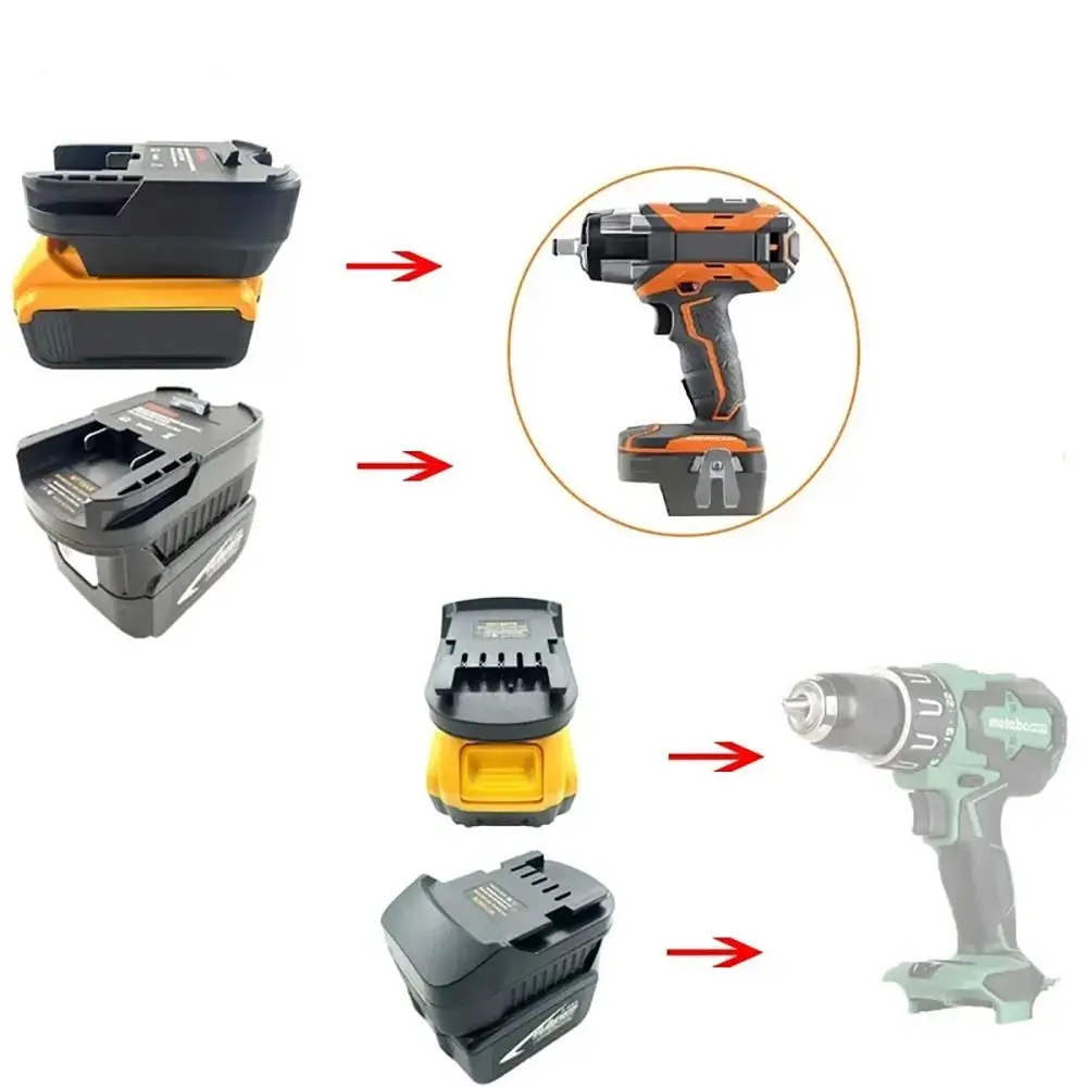 

18V battery adapter Plug Play Upgraded Cordless Tools adapter Battery Converter for DeWalt/Makita/Bosch/Milwaukee/Ridgid
