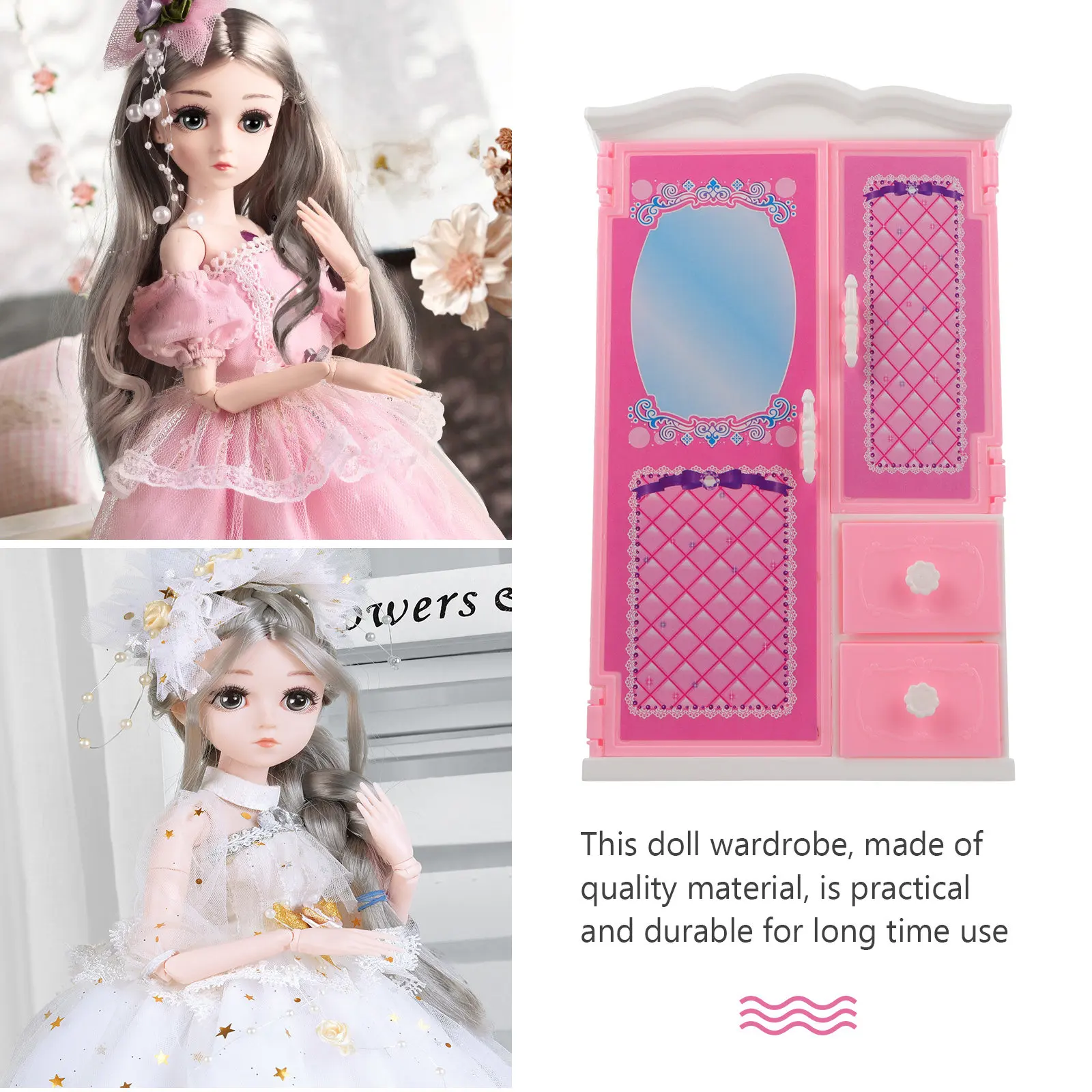 

Органайзер для одежды в шкаф, розовый, мини, компактный, легкий, портативный, аксессуар для мебели для детской комнаты и спальни