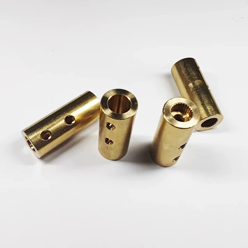 2pc Servo Adapter Shafts, 25T Servo Shaft Coupler Adapter Shafts, 6mm Bore, 10mm OD, Suitable for RC Aircraft Extension Rod