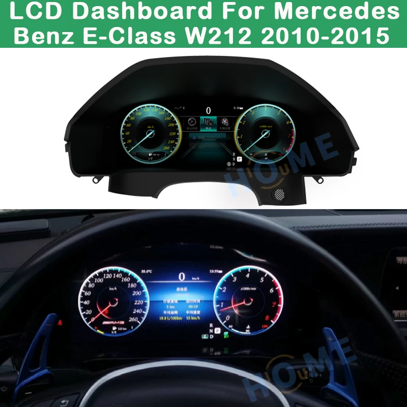 Digital Dashboard Panel Virtual Instrument Cluster CockPit LCD Speedometer For Mercedes Benz E-Class W212 2010-2015