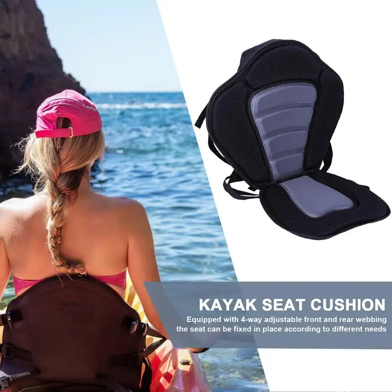 Kayak Seat Cushion Thicken Seat Cover Protector Detachable Universal Paddle Board Seat Kayak Seats Fitting for Kayak and Canoe