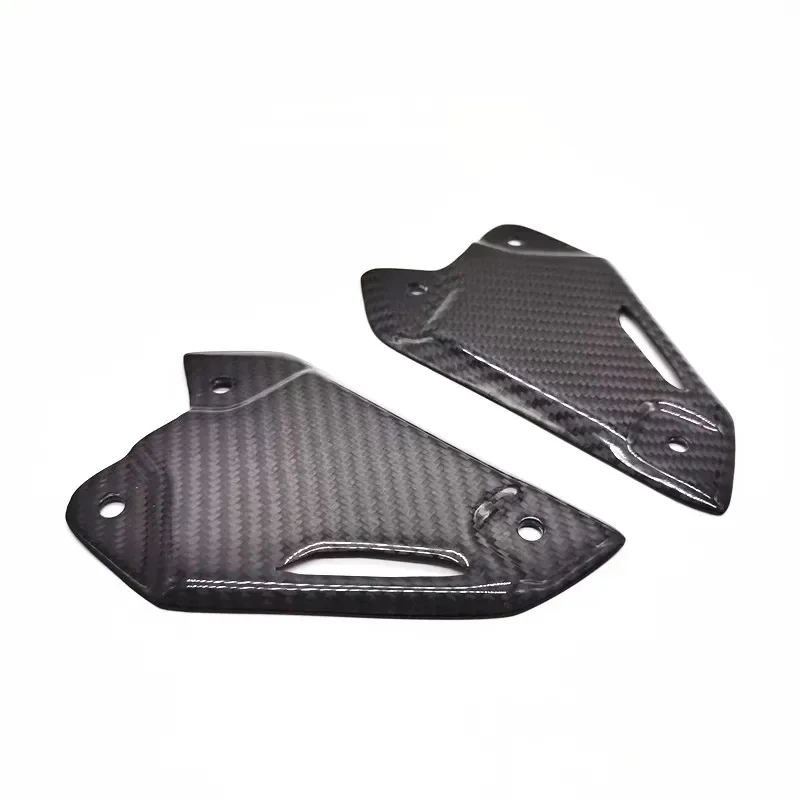 

For KAWASAKI Z900 2017-2024 Rearsets Foot Rest Peg Protector Real Carbon Fiber Motorcycle Accessory Footrest Heel Guard Cover
