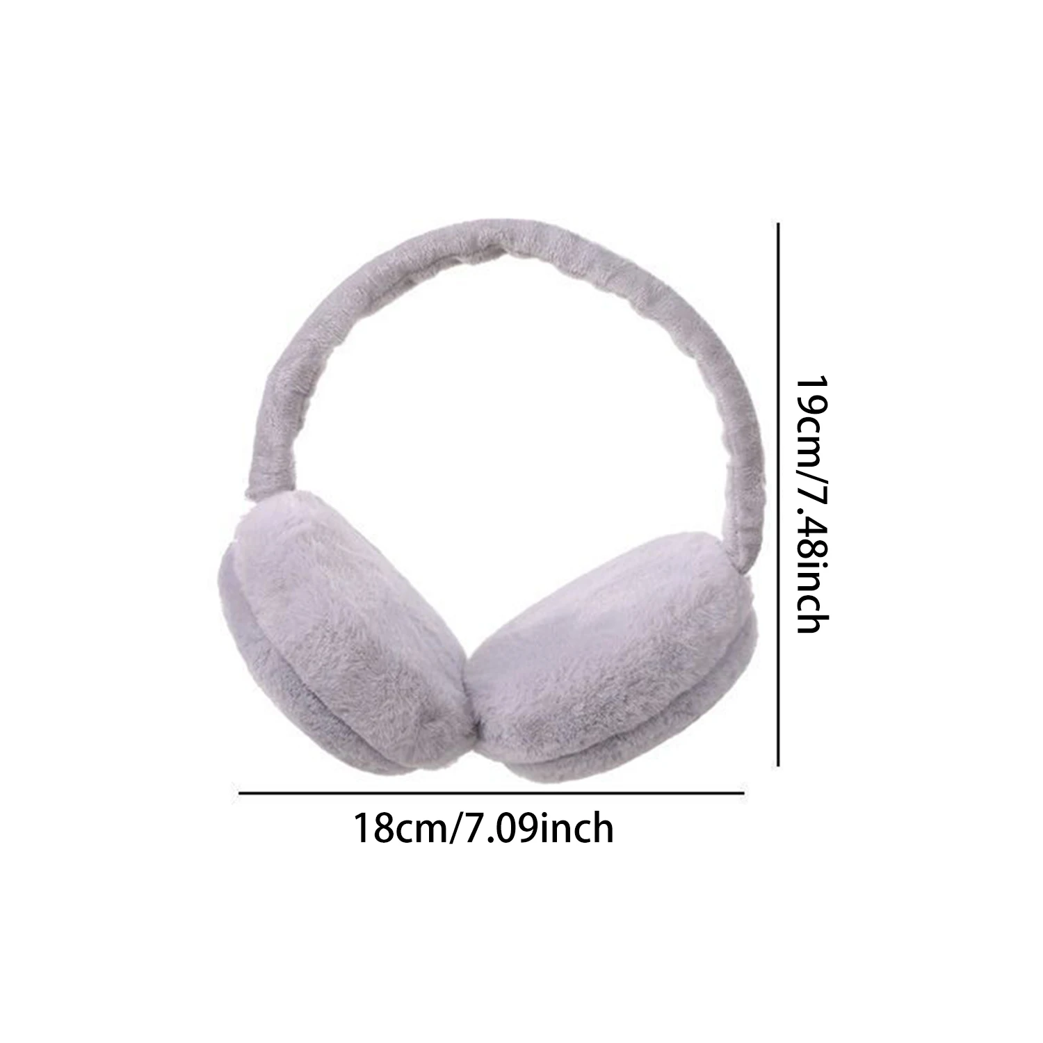 Soft Plush Ear Warmer para homens e mulheres, monocromático, quente, Earflap, ao ar livre, proteção contra frio, moda, inverno