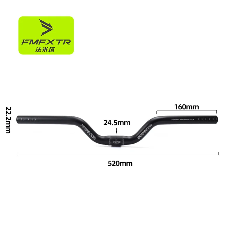 Picture 3: Bicycle Handlebars - Fixed Folding Handlebars 25.4mm Skateboard Handlebar Crossbar Big Medium and Small Swallows Flew Aluminum