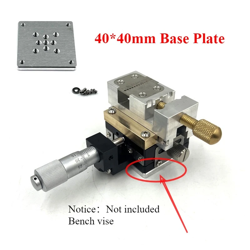 Bench Vise Special Base Plate Accessories Suitable for 40*40MM/60*60MM Base Plate Accessories