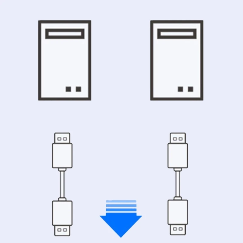 USB KVM Switches USB Switcher Bi-directional for Computers Keyboard Mouse Scanners Printer Sharing Switcher Box