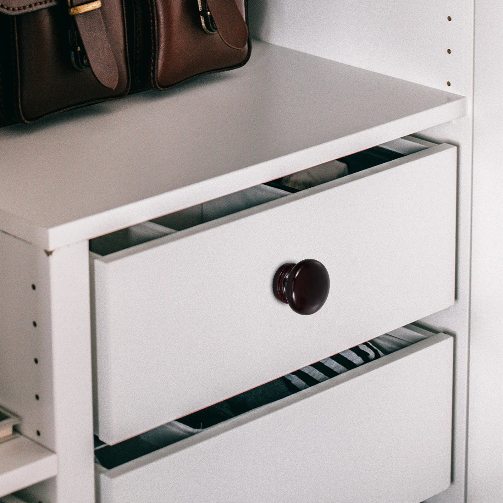 

12Pcs Wooden Cupboard Knobs Mushroom Shape Drawer Pulls Stylish Design Fits All Decor Types DIY Installation No Tools Needed