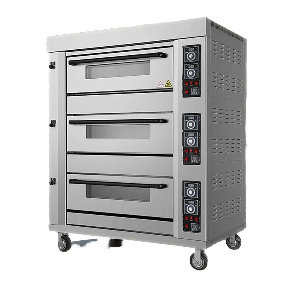 Electric Baking Oven with Precise Temperature Control for Cake Cookie Bakery Shop High-Speed Preheating Commercial Deck Oven