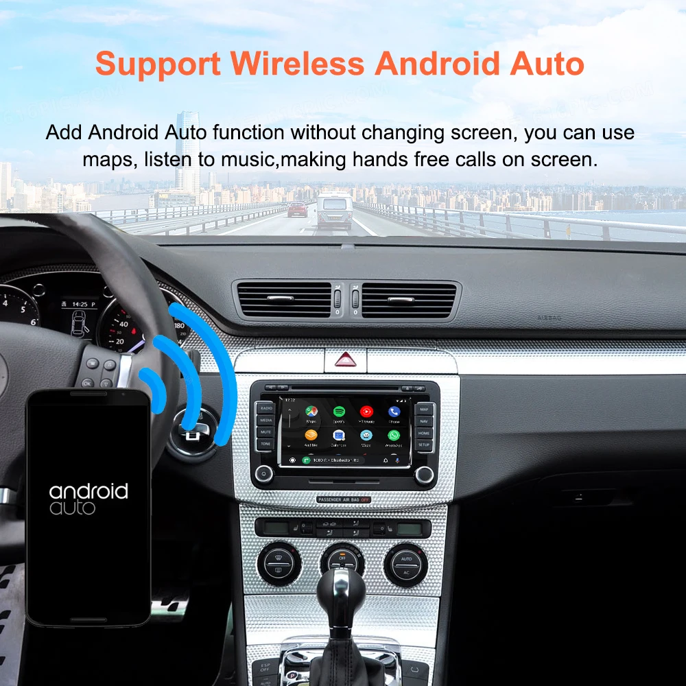 Bonroad Wireless Android Auto Retrofit Car Play Modul für Volkswagen Passat Golf 6 Tiguan Touran Polo RNS510 Serie Mirror Link – Detail 7