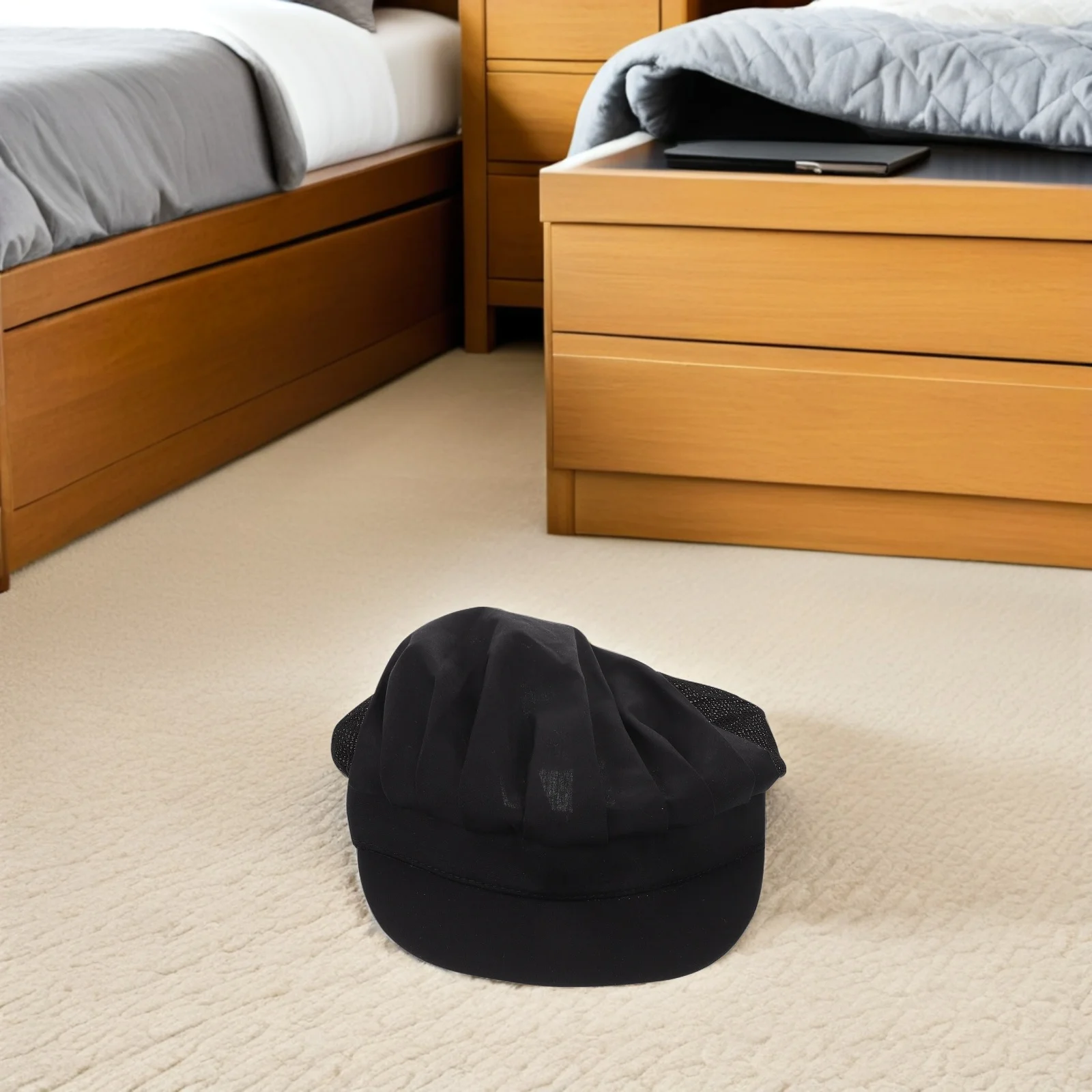 Bonnet de cuisine réglable, 4 pièces, chapeau de Chef avec filet à cheveux, maille respirante pour boulangers, accessoire uniforme pour travailleurs de la Service alimentaire