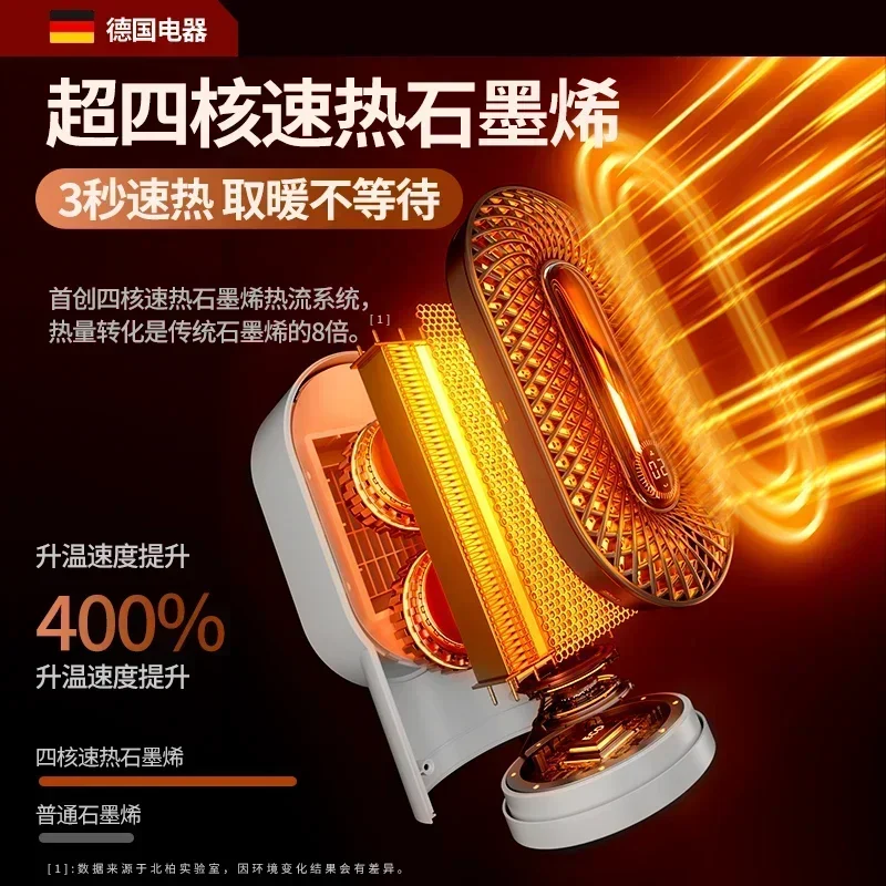 Bathroom heater heater dedicated graphene home whole house large area heating desktop small winter power saving