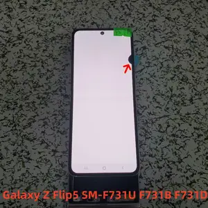 Bilashmart Suitable Galaxy Z Flip5 SM F731U F731B F731D small folding screen LCD display assembly 100% original with border screen