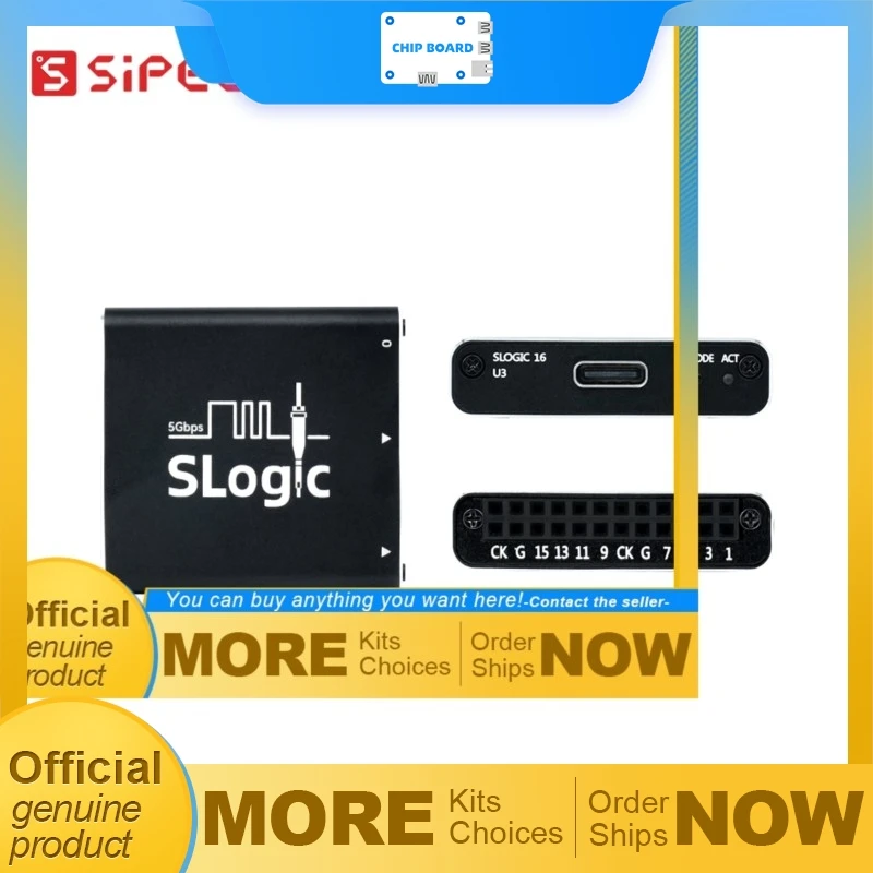 

Логический анализатор USB Sipeed SLogic16U3, 16 каналов, выборка 800 мс/с и высокоскоростное подключение интерфейса USB 3.0