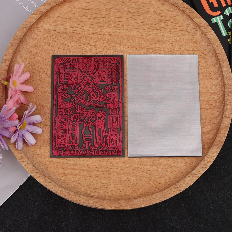 Película protectora plana Yugioh, Protector de tarjetas comerciales, juego de tarjetas Yugioh, 50 unids/lote por paquete