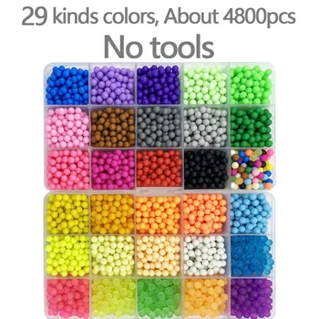 手作りマジックウォーターヒューズビーズクリエイティブビーズ DIY アートクラフトおもちゃ PUPUKOU スティッキービーズ感覚おもちゃセットとアクセサリー