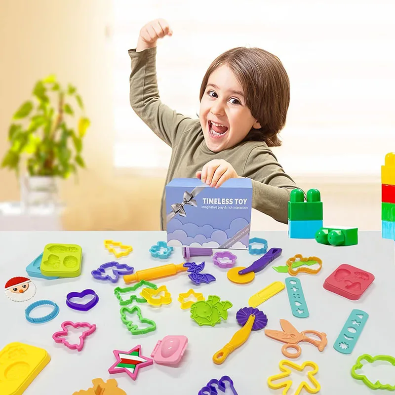 Strumenti per il gioco della pasta per bambini accessori per la pasta stampi per stampi per frutta a forma di dinosauro taglierina a forbice per pasta per bambini giocattoli fai da te per bambini