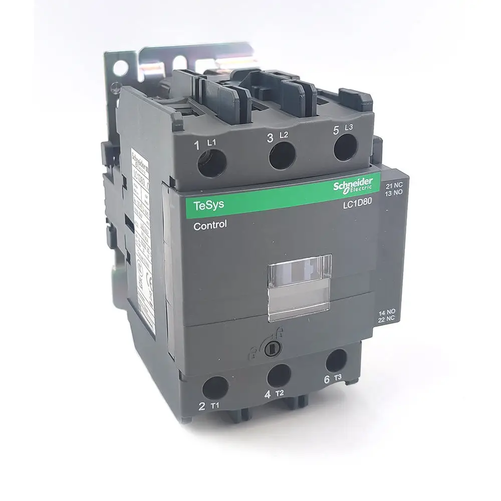 

LC1D80M7C LC1D80M7 Contactor,3P(3NO), AC-3/AC-3e, =440V, 80A, 220V AC 50/60Hz coil, screw clamp terminals