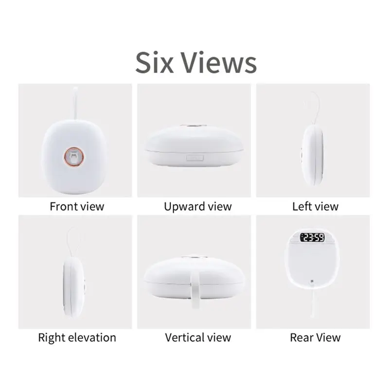 AA80 Mute Vibrating Alarm Clock Shaker Impact for Hearing Impaired Snooze Student Cartoon Clocks Light Reminder No Distrub