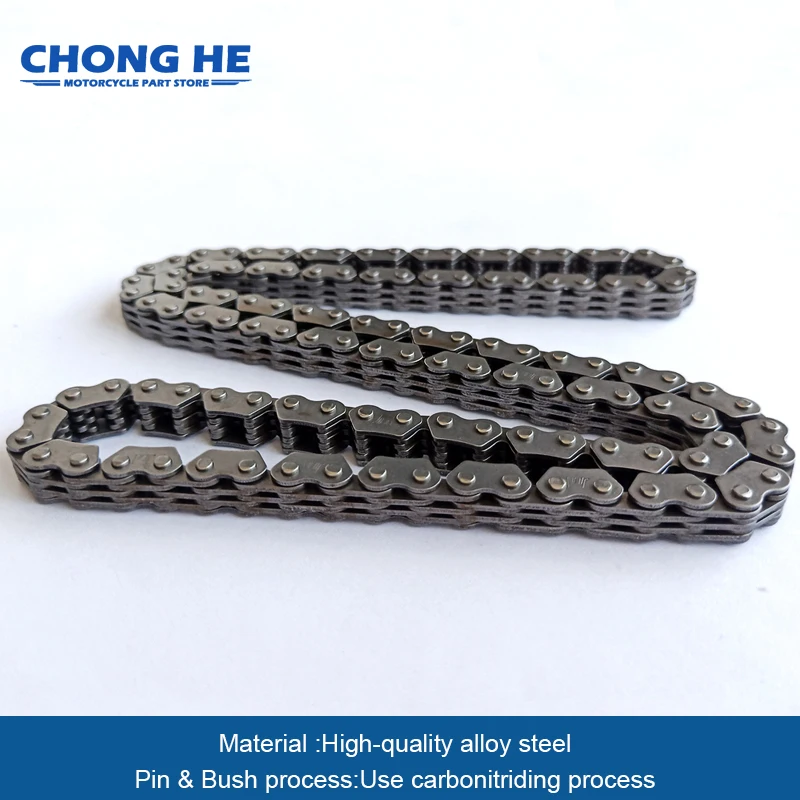 Motorcycle Camshaft Timing Chain 122 Links For Yamaha TTR250 TTR 250 1999-2006 TT250R RAID 1994-1996 TT250R TT-R 1993 1995-2004