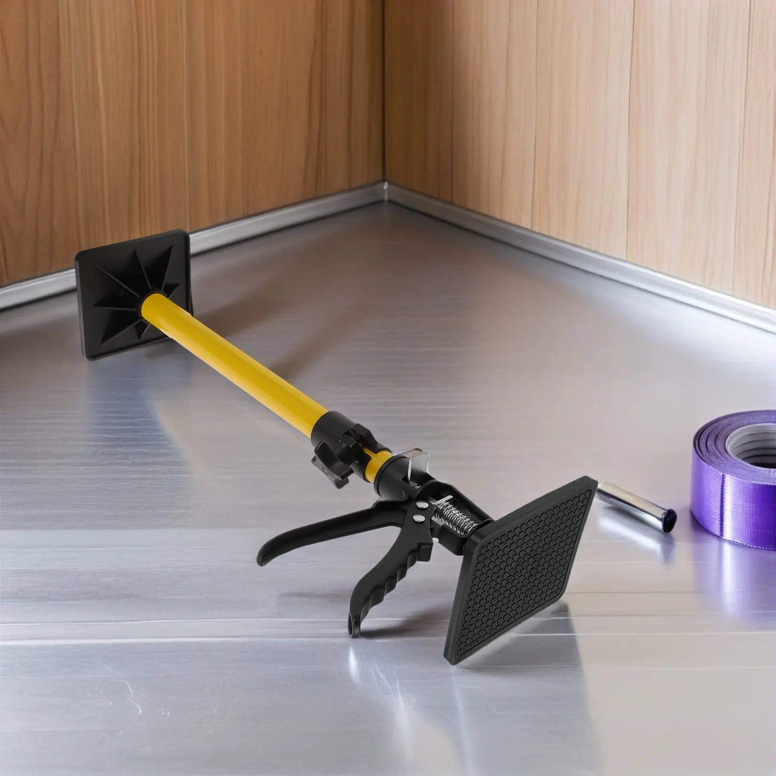 

16.69-45.28 Inch Adjustable Telescopic Cabinet Jack Support Pole for Wall Bathroom Mirror Kitchen Cabinet Installation Heavy