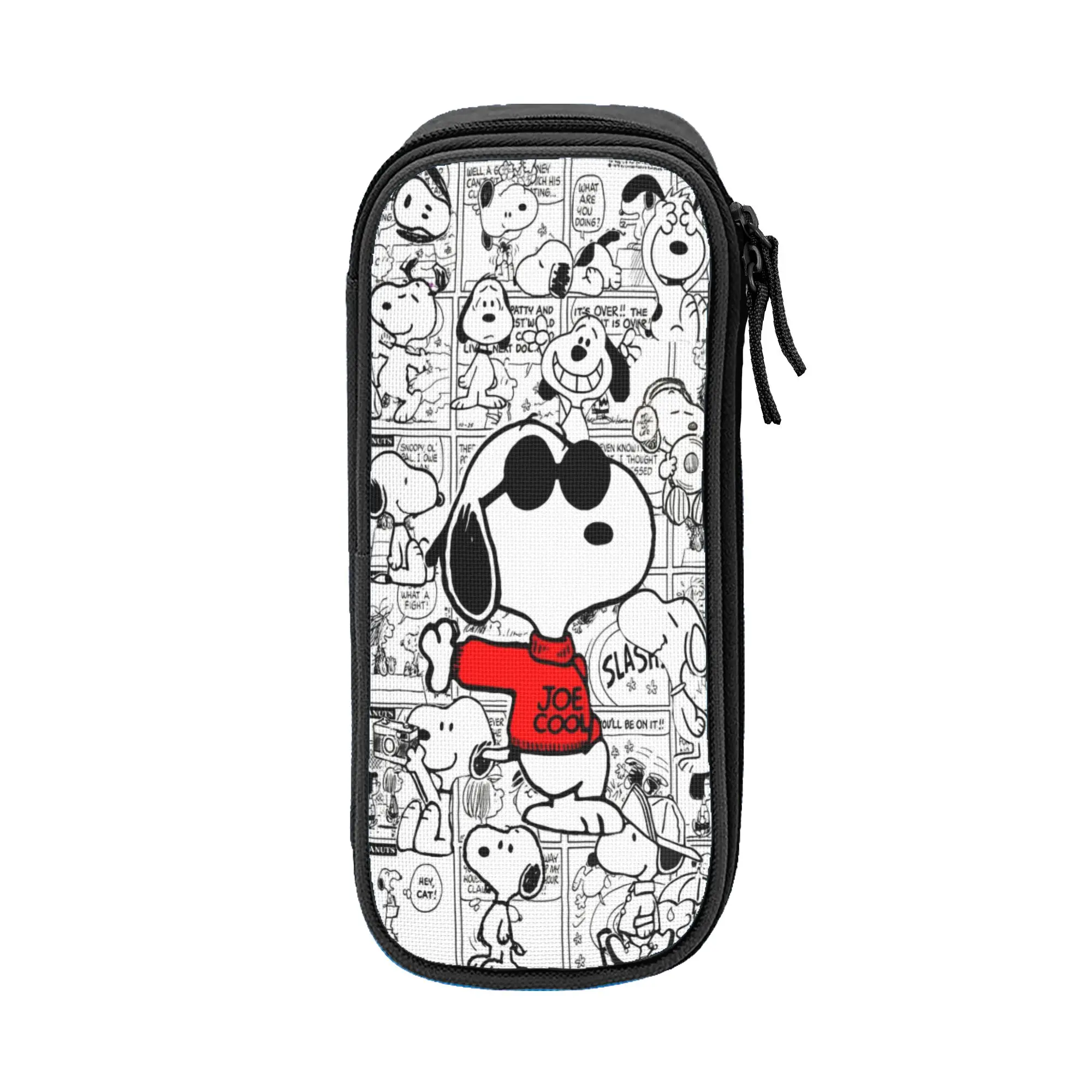 Large-capacity Pencil Case Snoopys cartoon dog School Accessories Double Layer Pencilcase Women Makeup Bag Perfect Gifts