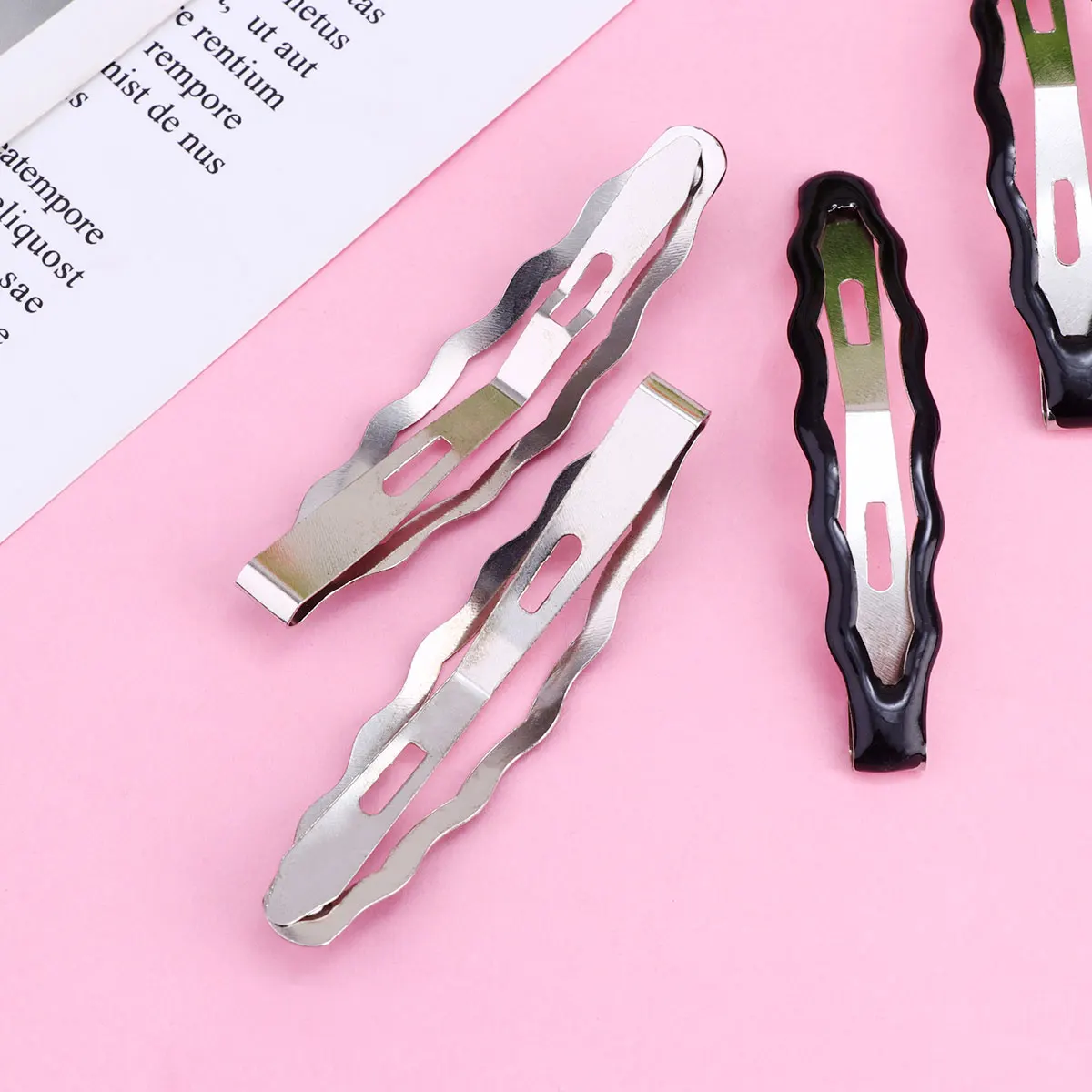 

24pcs Wave Design Hair Clips Durable Simple Bobby Pins For Women Girls Fashion Hair Accessories Travel Decoration Gift