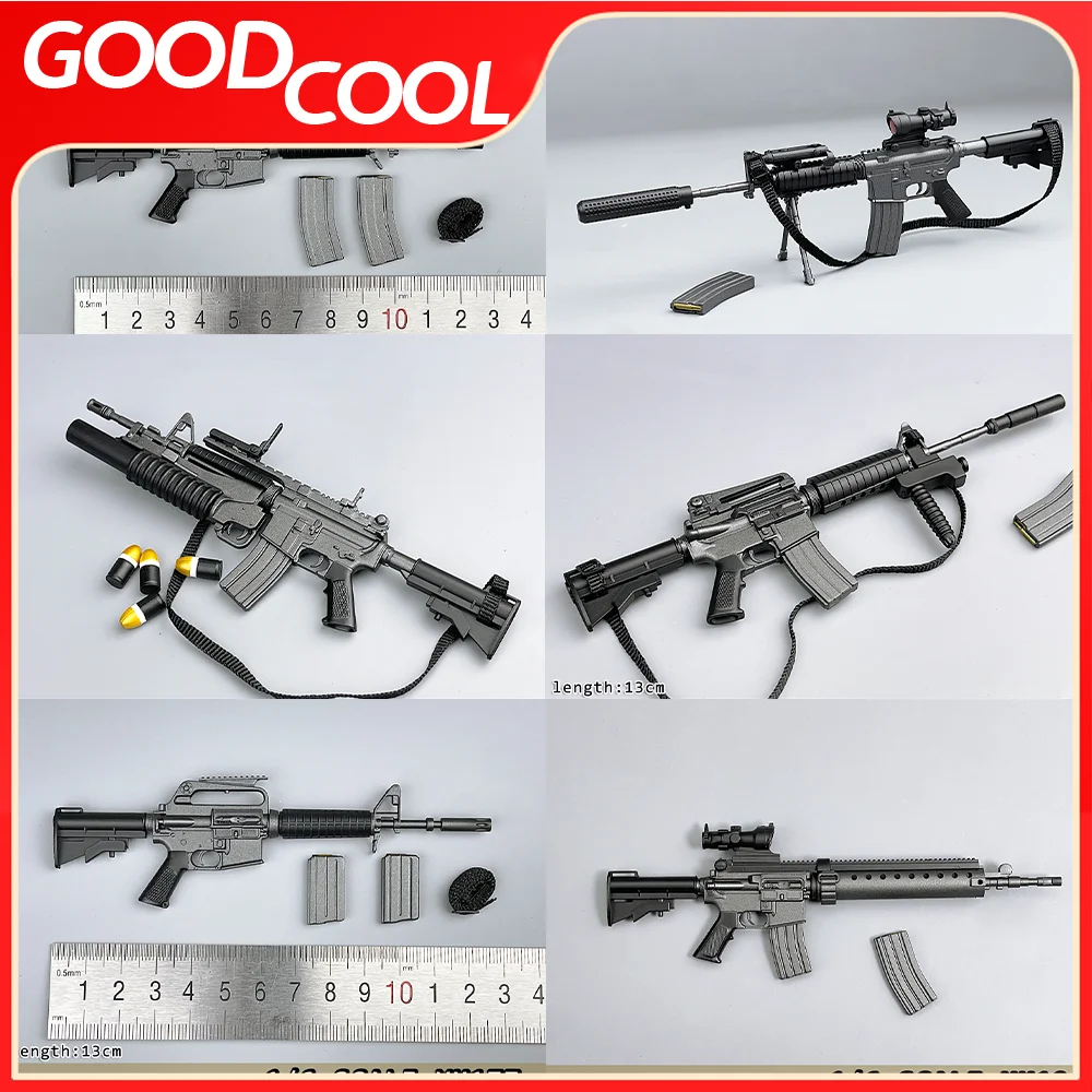 ZYTOYS M4 M16 XM177 M4A1 M4 SOPMOD MK12 1/6 Scale Soldier Toy Plastic Gun Model Cannot Be Fired Fit 12-calowy korpus figurki akcji