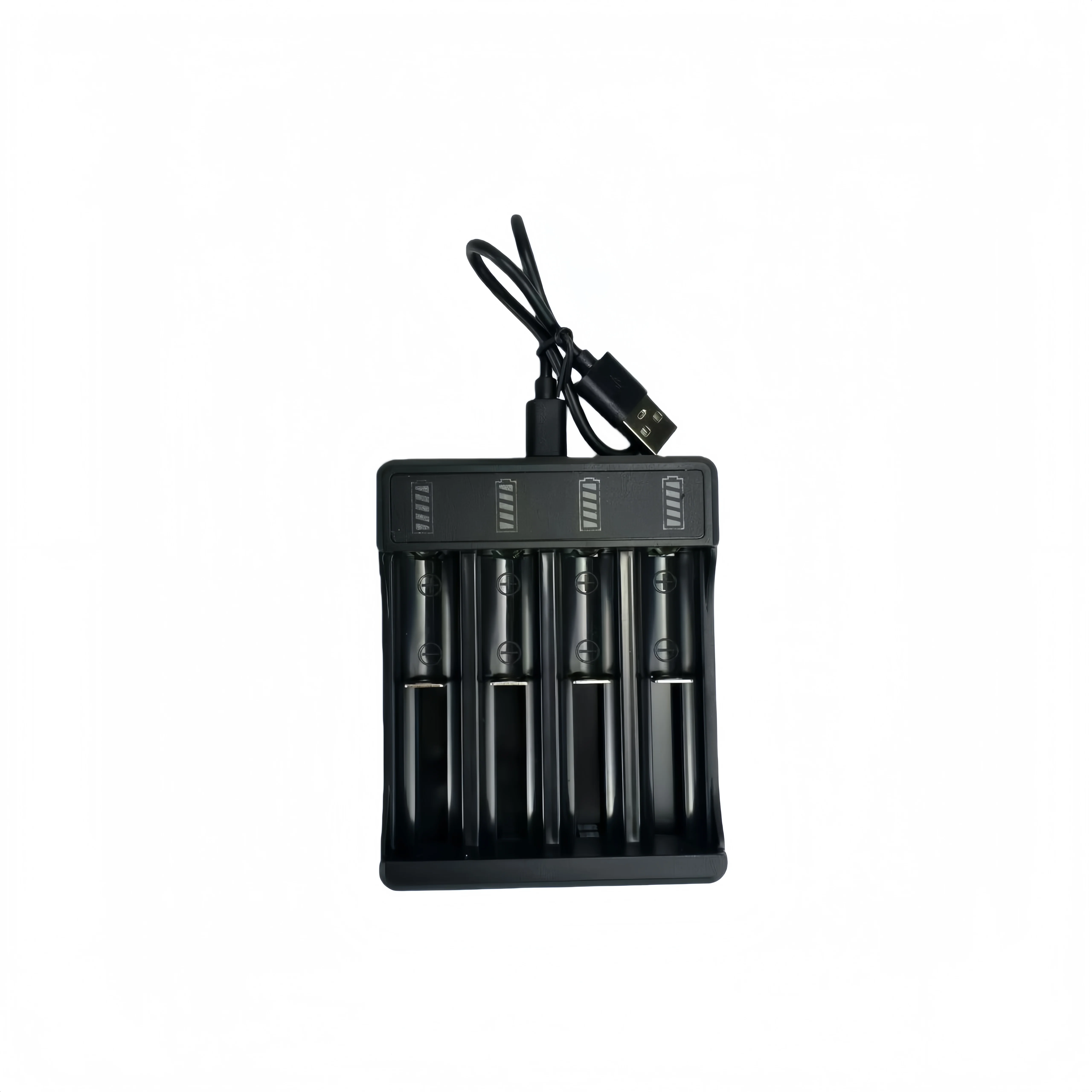 1~4 slots 18650 lithium battery charger strong flashlight 16340 lithium battery universal headlight fully charged self stop