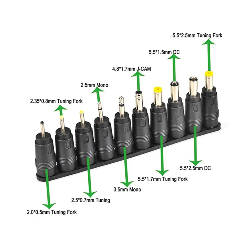34PCS Universal 5.5mmx2.1mm DC AC Power Adapter Tips Connector Kits for Lenovo Thinkpad Laptop Power Supply Plug Jack Sets