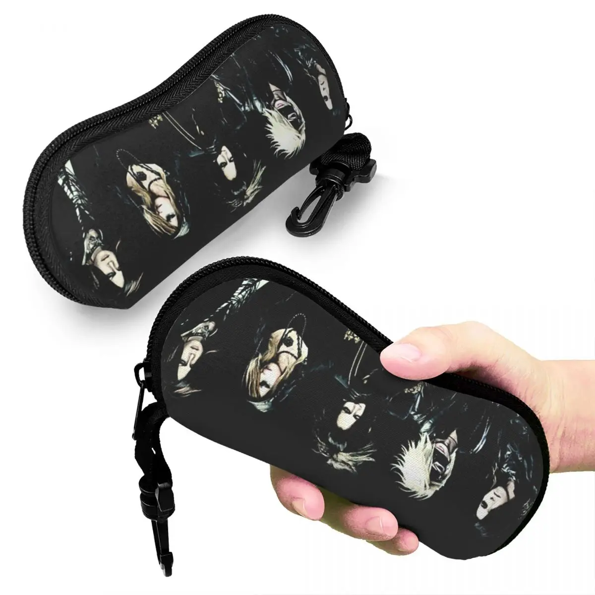 

Japan Rock The Gazette Band Shell Glasses Case Portable Sunglasses Box Women Men Soft Eyeglasses Bag Pouch