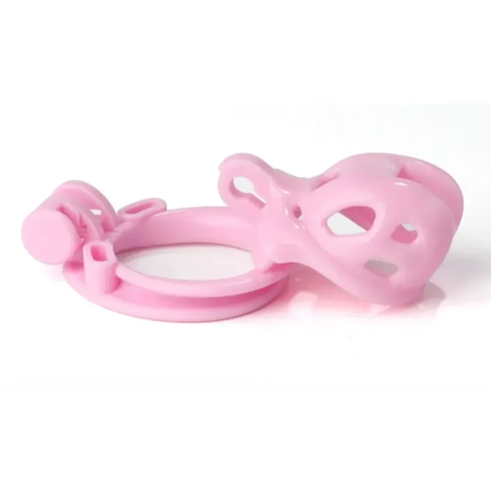 أجهزة قفص العفة كوبرا 4 حجم خواتم الديك الرجال قفل الطيور الكبار لعبة الجنس سوبر ميني كوبرا خواتم الديك الرجال sexeuel صب أوم #5