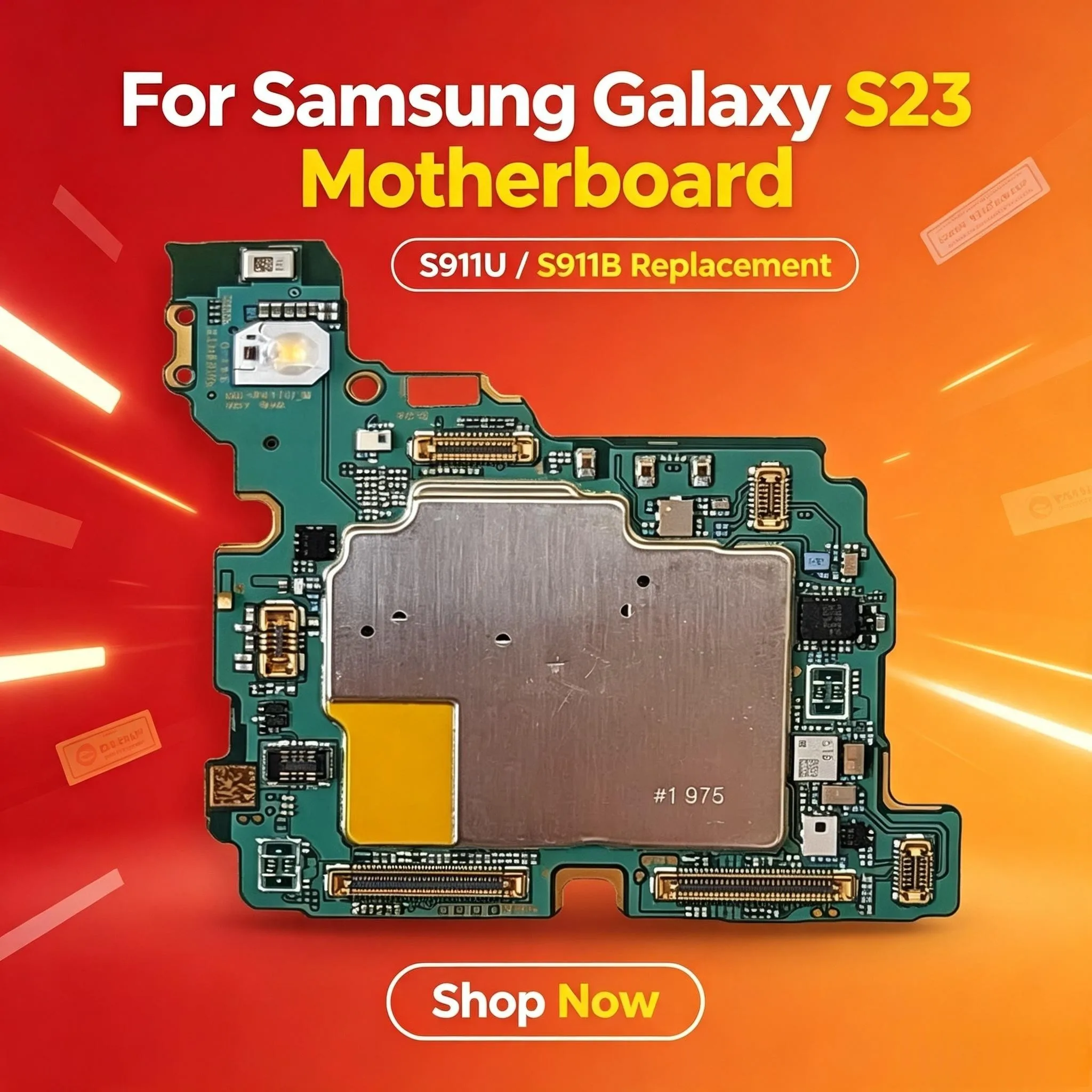 Fully Tested Unlocked Replacement Mainboard Repair Accessory For Samsung Galaxy S23 SM-S911U SM-S911B Logic Motherboard