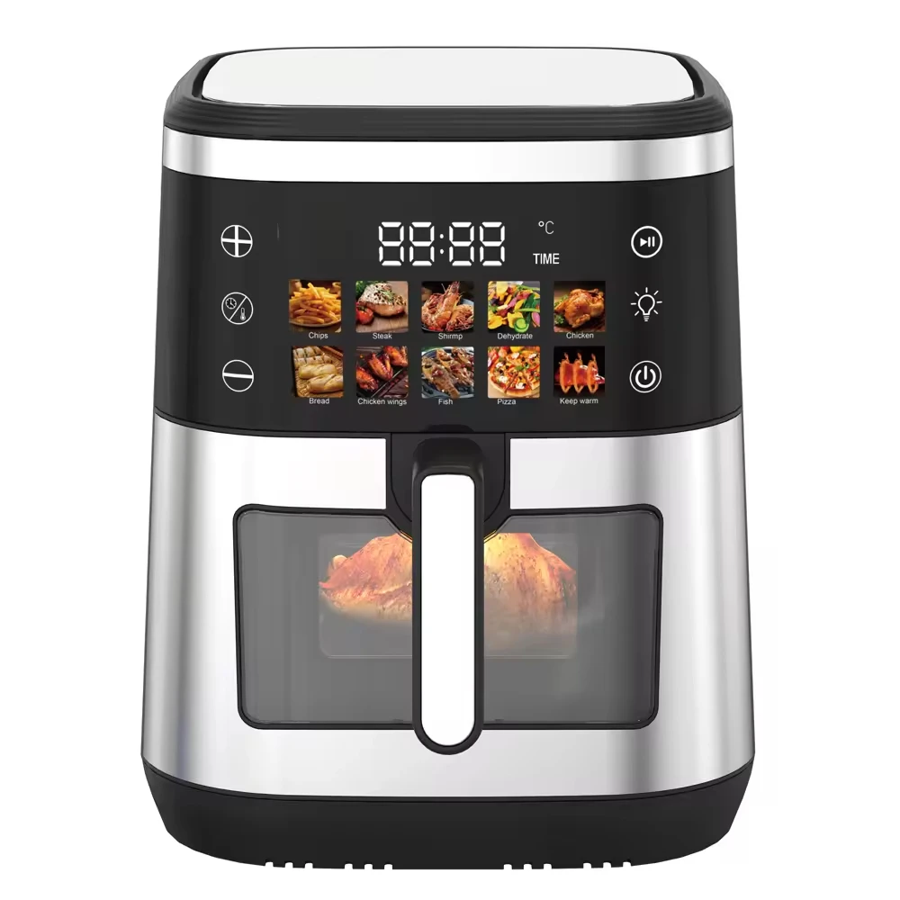 2026 New Model Multi-functionalNew Large Size 10 Liter 1700 Watts Nonstick Dishwasher Safe Stainless Steel Digital Air Fryer Wit